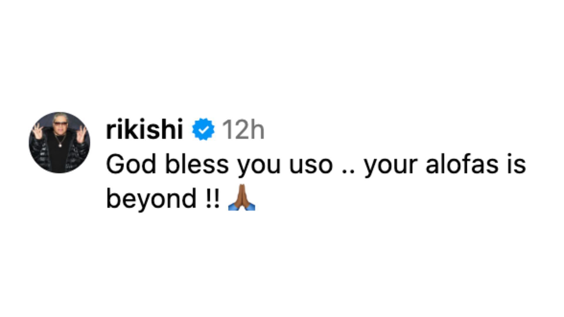 The WWE legend left this comment on Dwayne Johnson&#039;s post.