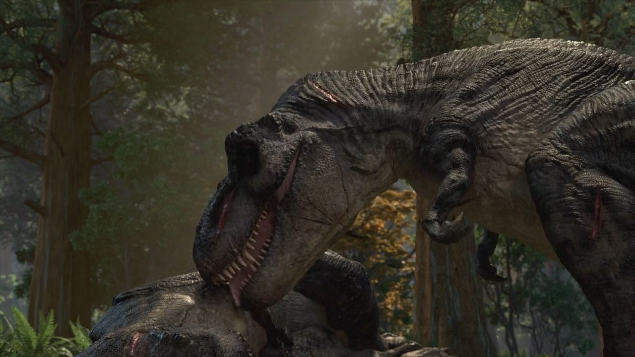 The characters of Jurassic World Camp Cretaceous show a greater dynamic of interspecies and intraspecies relationships (Image via Universal Studios)