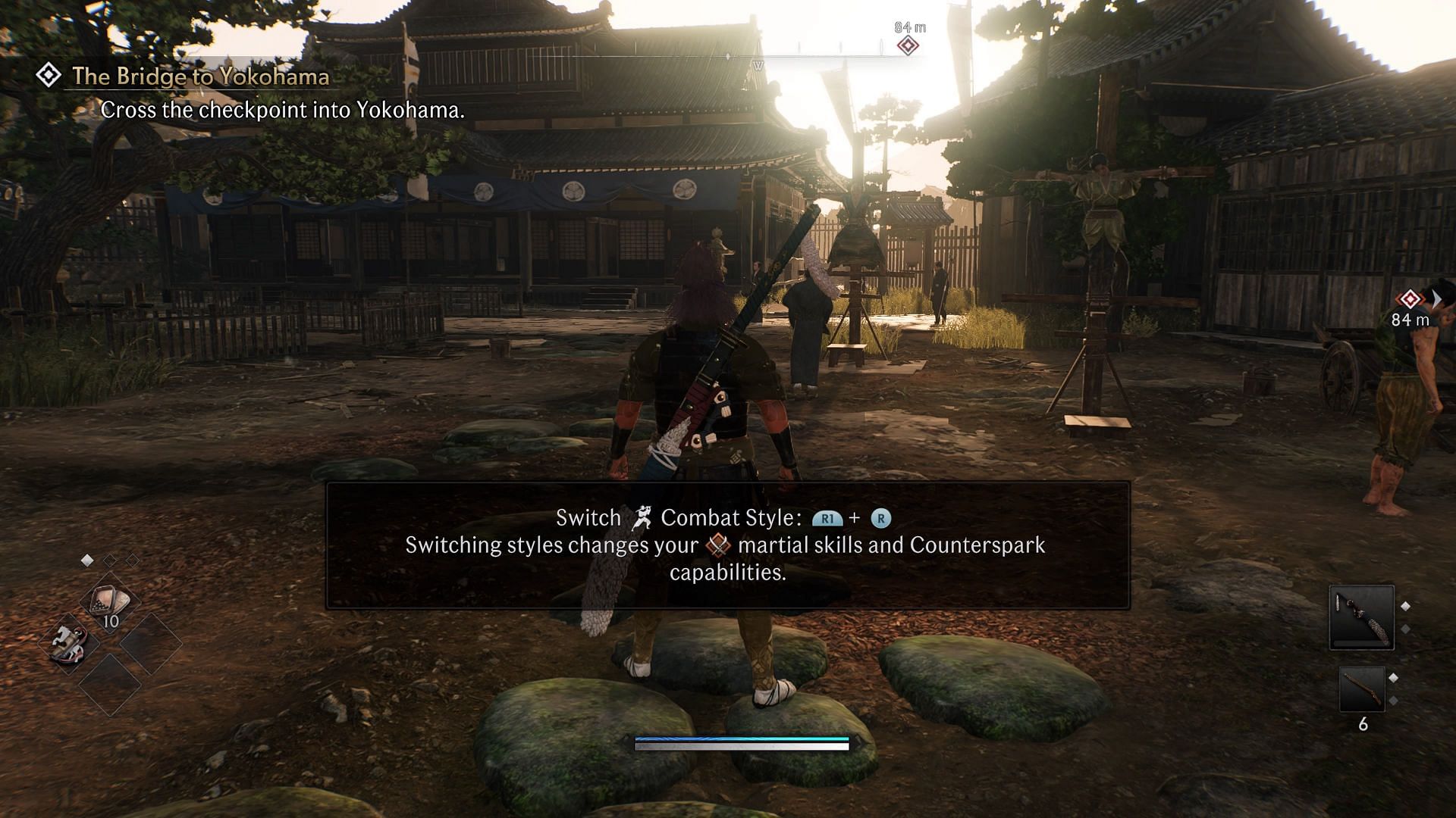 Combat style and weapon determine the time frame you get to initiate counterspark. (Image via Team Ninja)