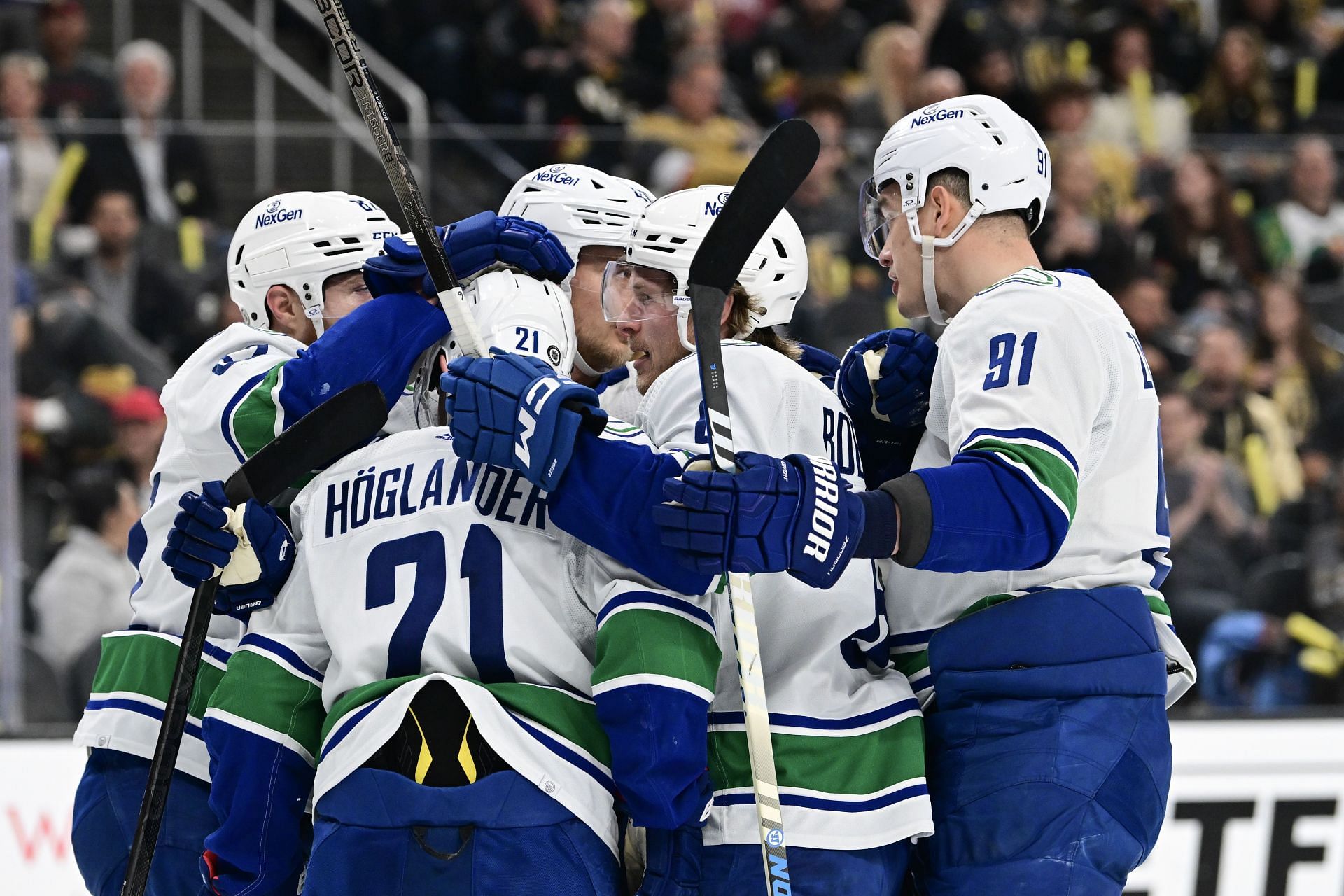 Vancouver Canucks v Vegas Golden Knights