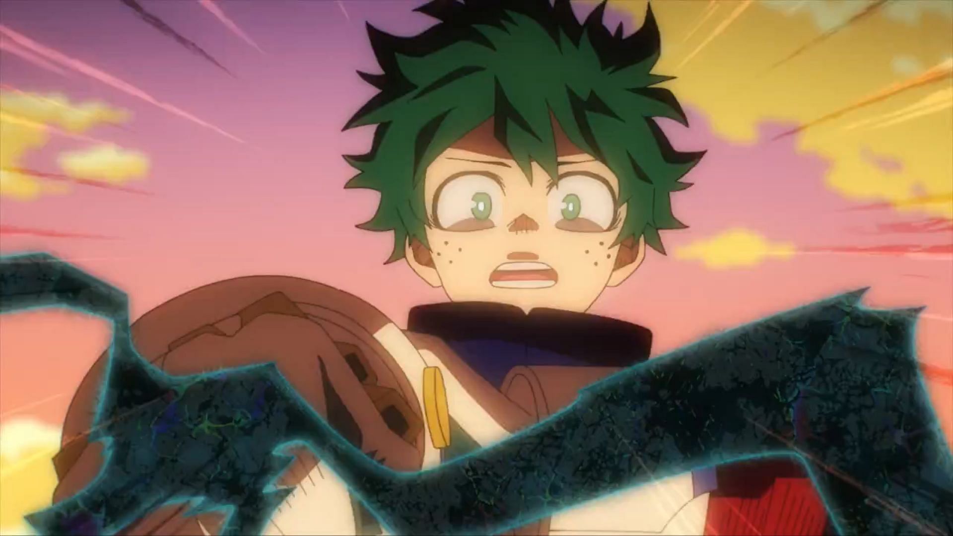 Deku as seen in the My Hero Academia anime (Image via Bones)