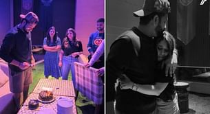 [Pictures] Rohit Sharma celebrates his 37th birthday with wife Ritika Sajdeh and teammates ahead of LSG vs MI IPL 2024 match