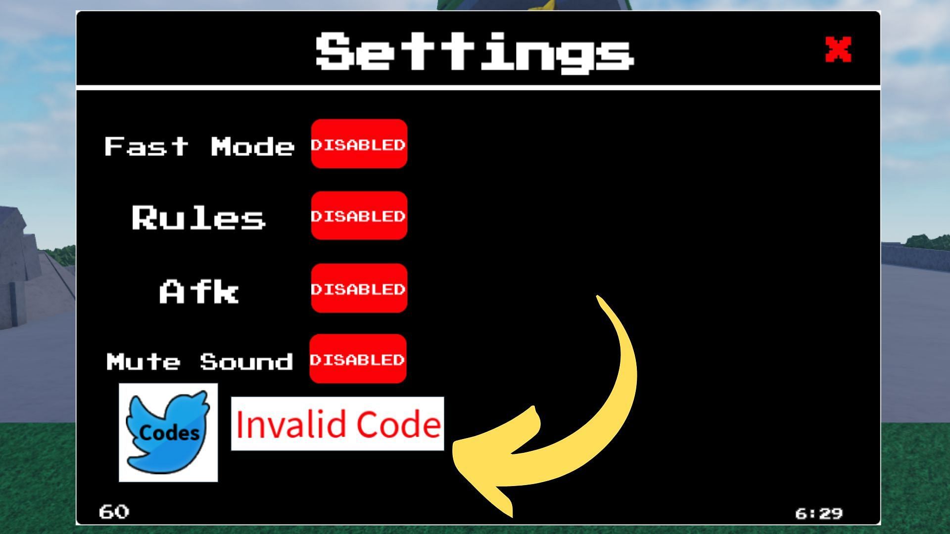 Script Fighting Ultimate invalid code issue (Image via Roblox)