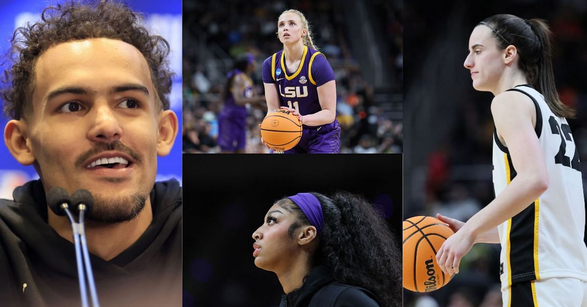 Trae Young comments on Angel Reese and Hailey Van Lith