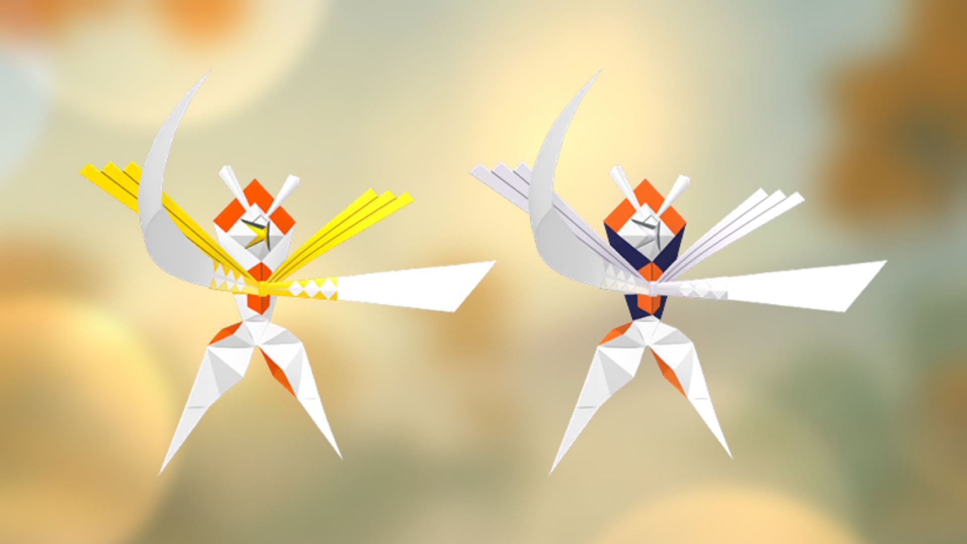 Regular and Shiny Kartana (Image via TPC)