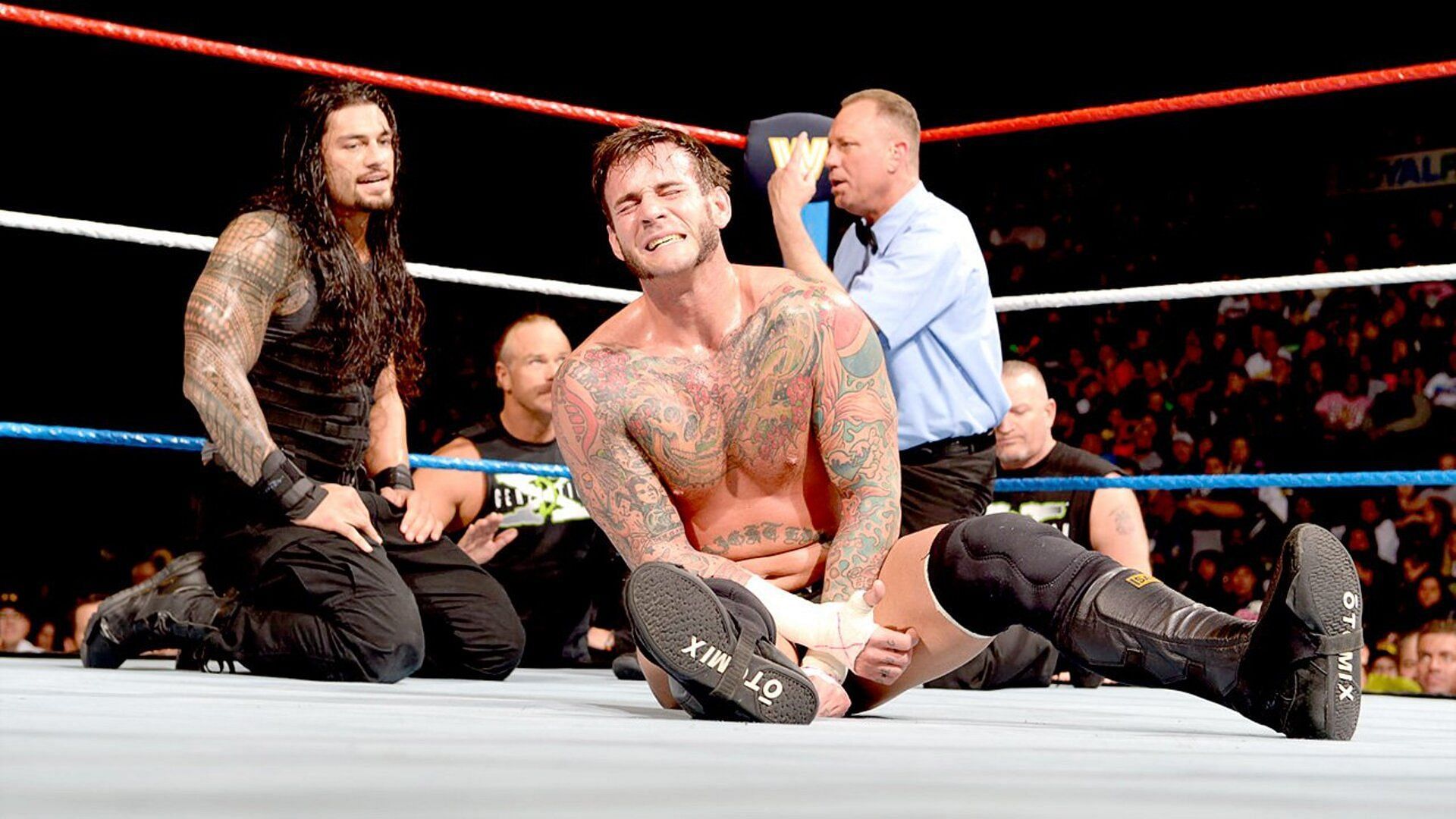Roman Reigns vs. CM Punk on WWE RAW in January 2014