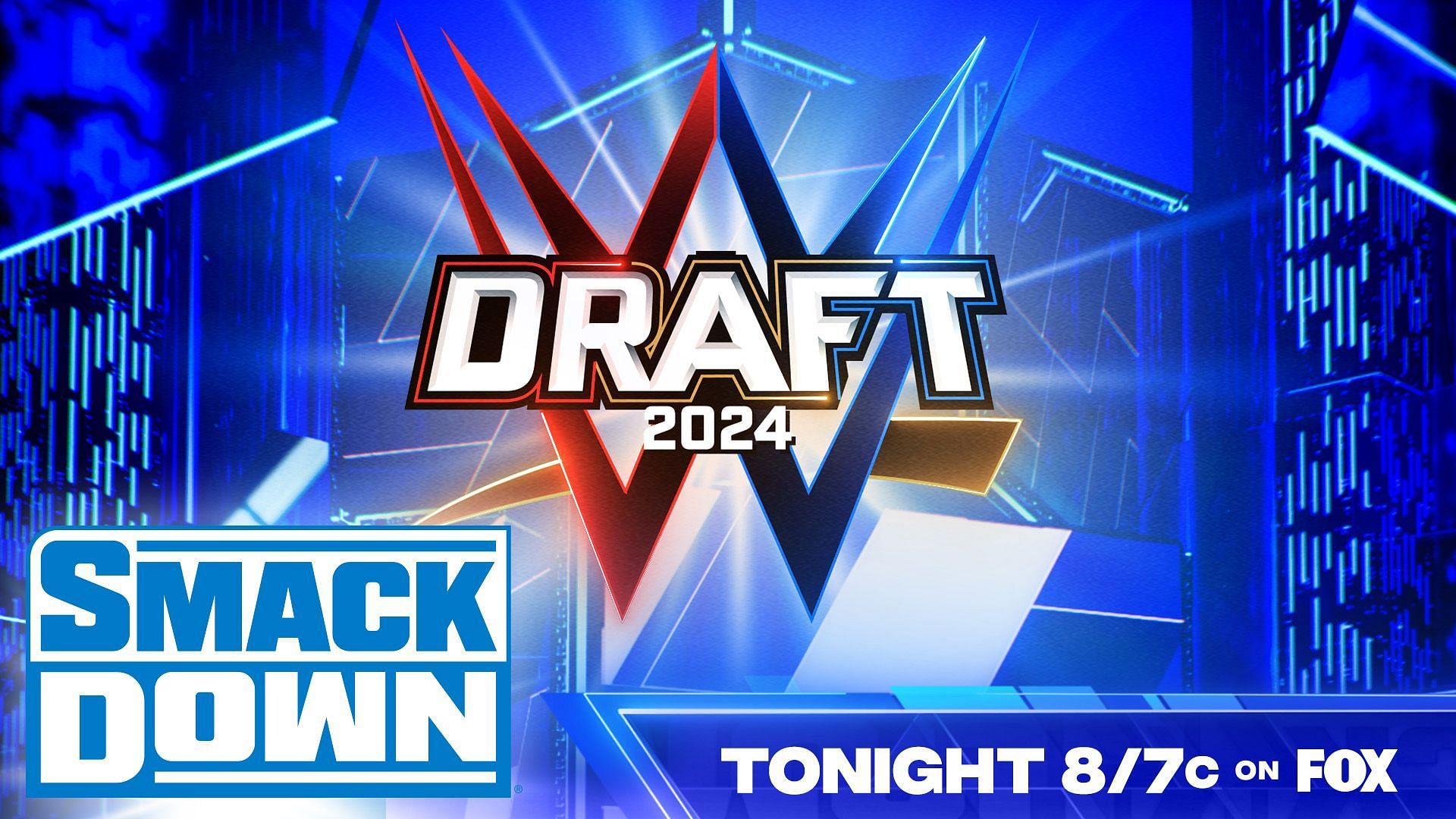The official banner for the 2024 WWE Draft edition of SmackDown