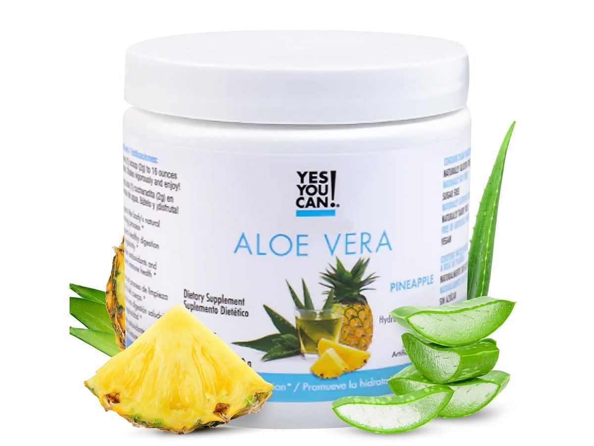 Beauty secrets for runners: Hydration drinks with Aloe Vera Drink Mix from Yes You Can! for runners (Image via Amazon)