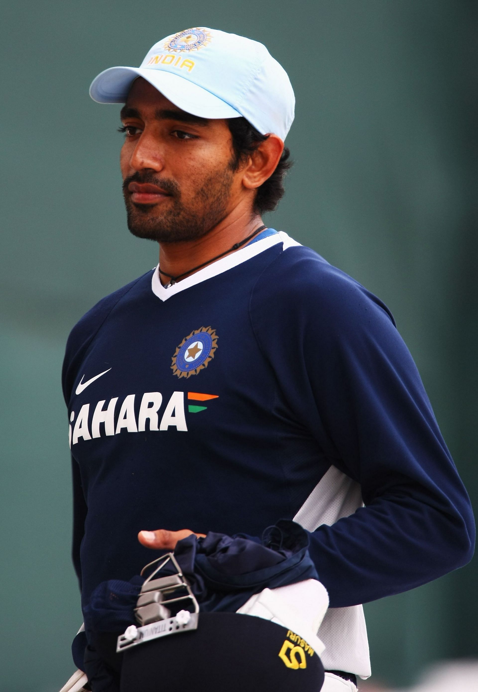 Robin Uthappa in training for India.