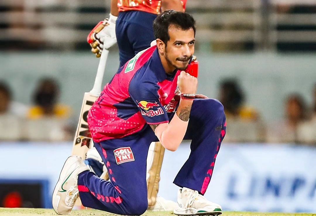 Yuzvendra Chahal took a hat-trick for RR against KKR in the IPL 2022 (Image via Instagram/@rajasthanroyals)