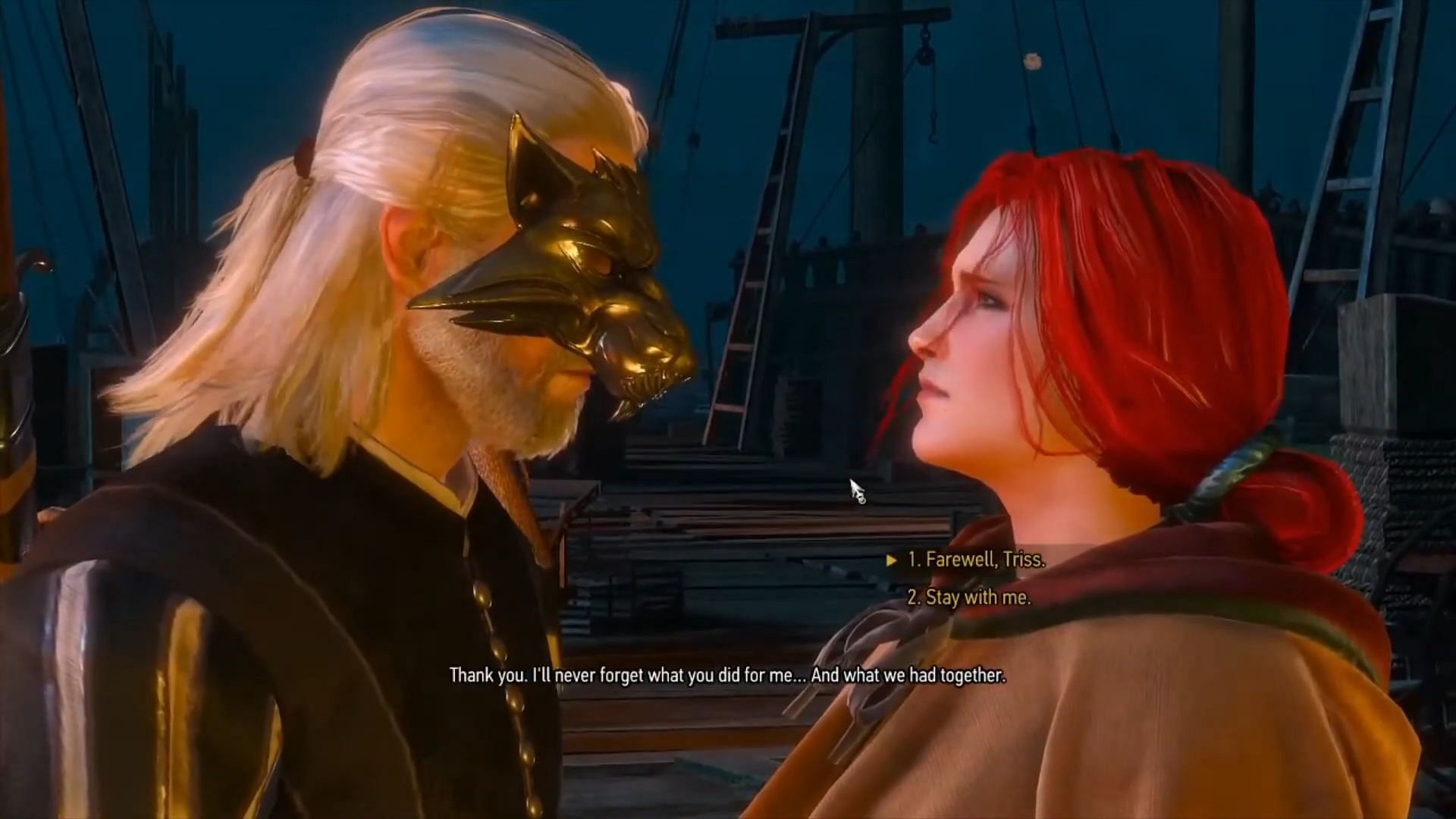 Romancing Triss in The Witcher 3 (Image via CD Projekt Red || YouTube/Resting Inn)