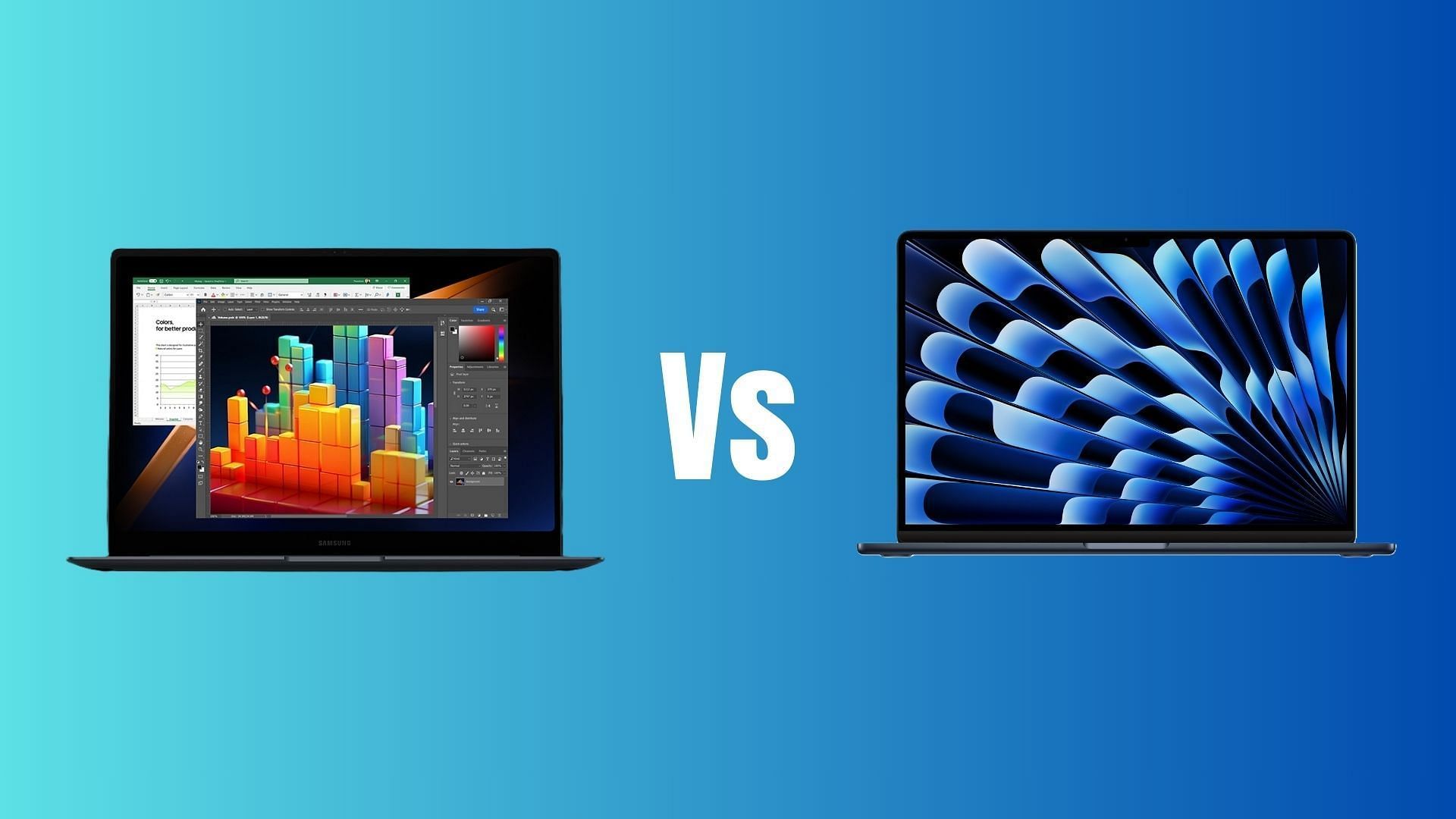 MacBook Air M3 vs Samsung Galaxy Book 4: Which one to get for gaming? (Image via Apple &amp; Samsung)