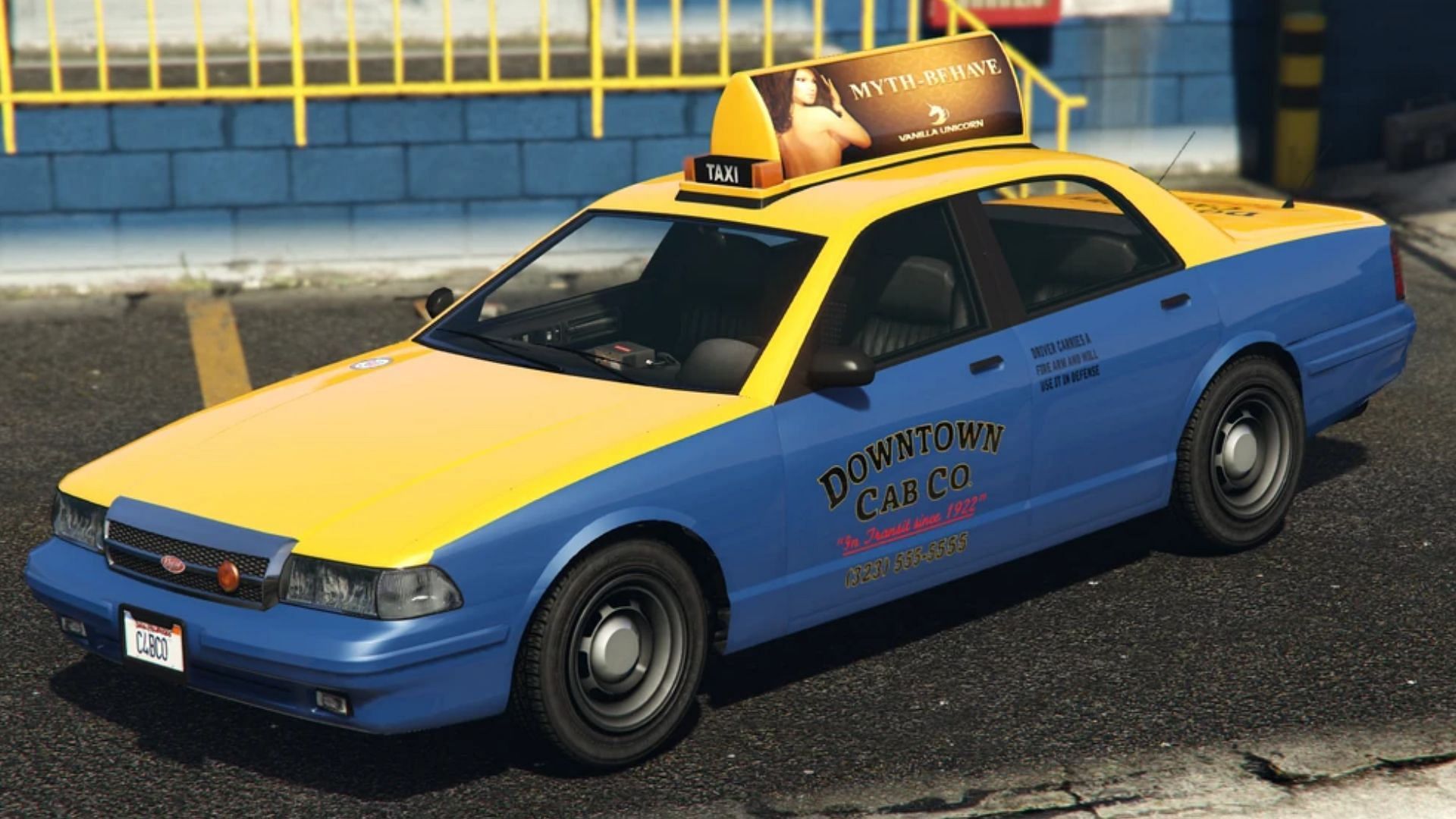 An image of the Taxi (Image via GTA Wiki)