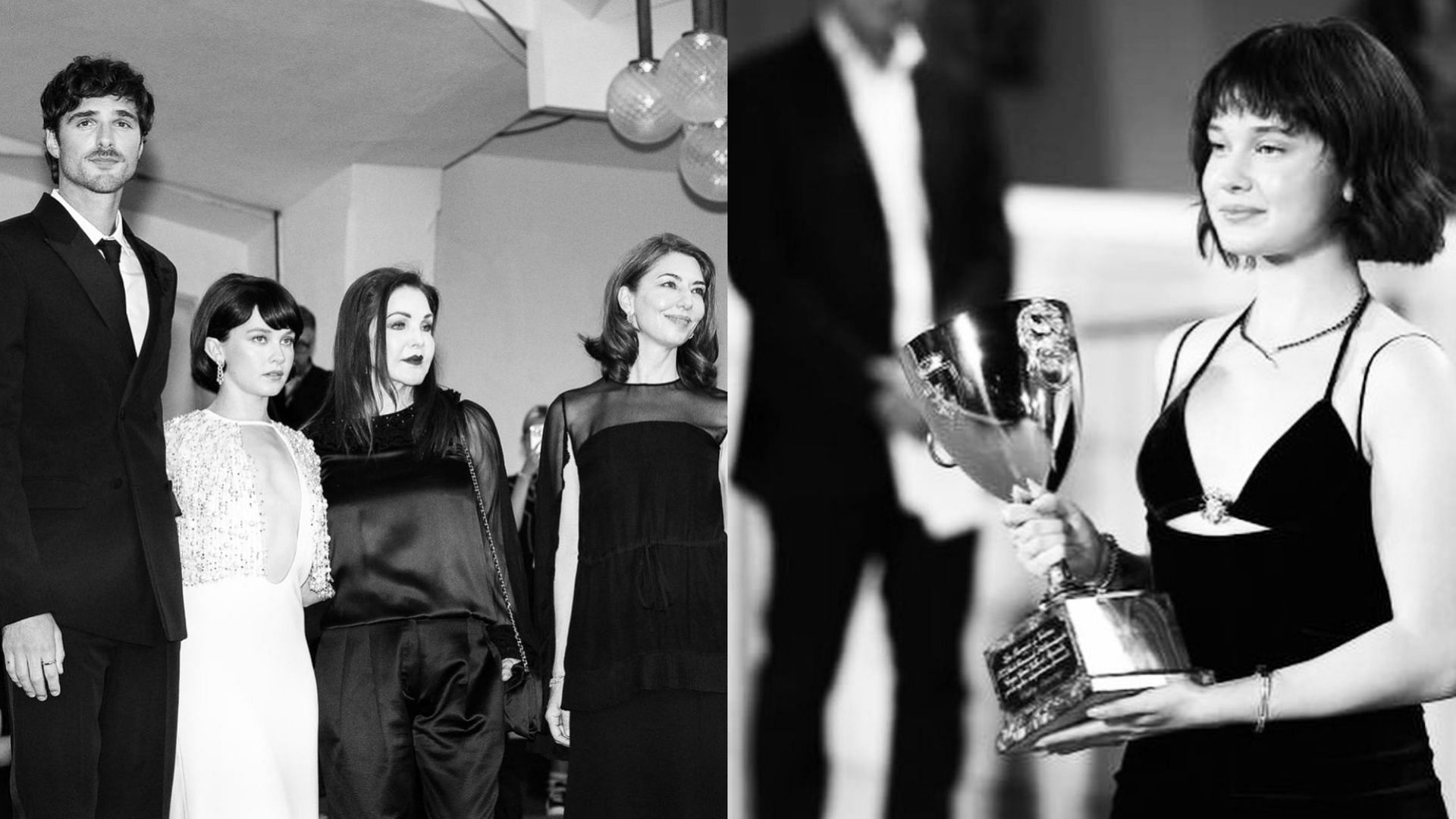 Spaeny won a Golden Globe nomination for &#039;Priscilla&#039; (Image via Instagram/@caileespaeny)