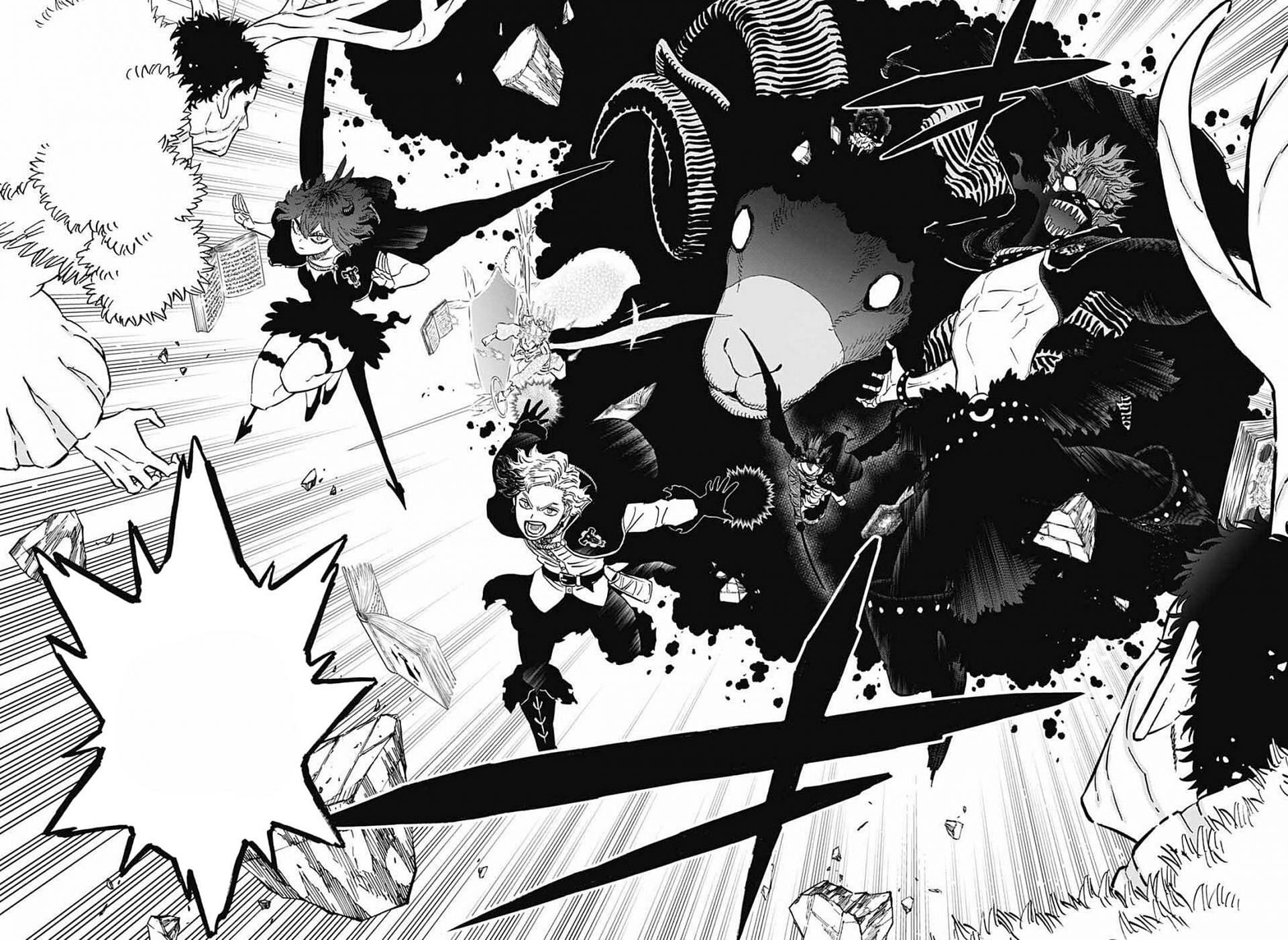 Black Bulls joining the fight in Black Clover chapter 370 (Image via Shueisha)