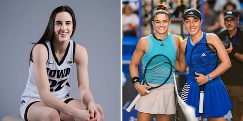 "Caitlin Clark's probably the GOAT" - Jessica Pegula, Emma Navarro & Maria Sakkari share their admiration for American college basketball star
