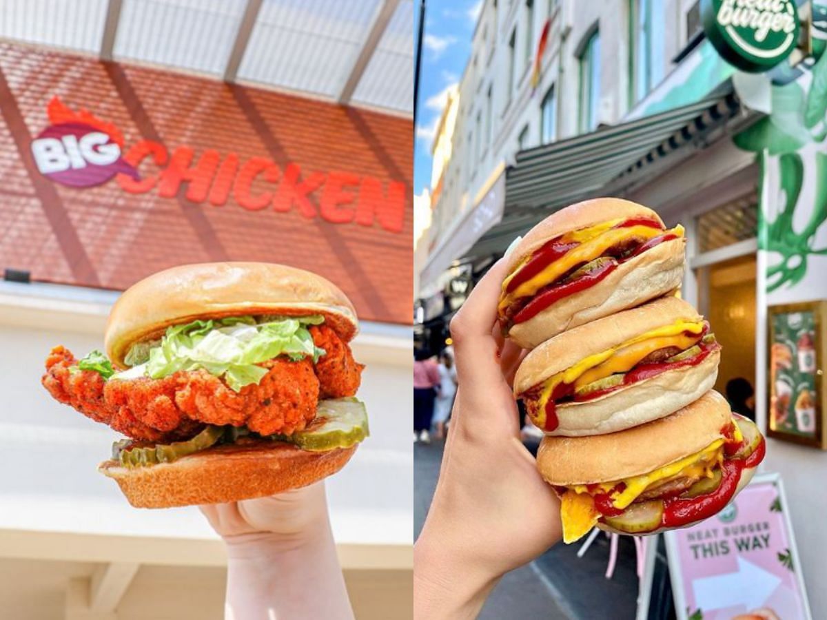 Athlete owned food brands (Image via Instagram/ @neat.burger, @bigchickenshaq)