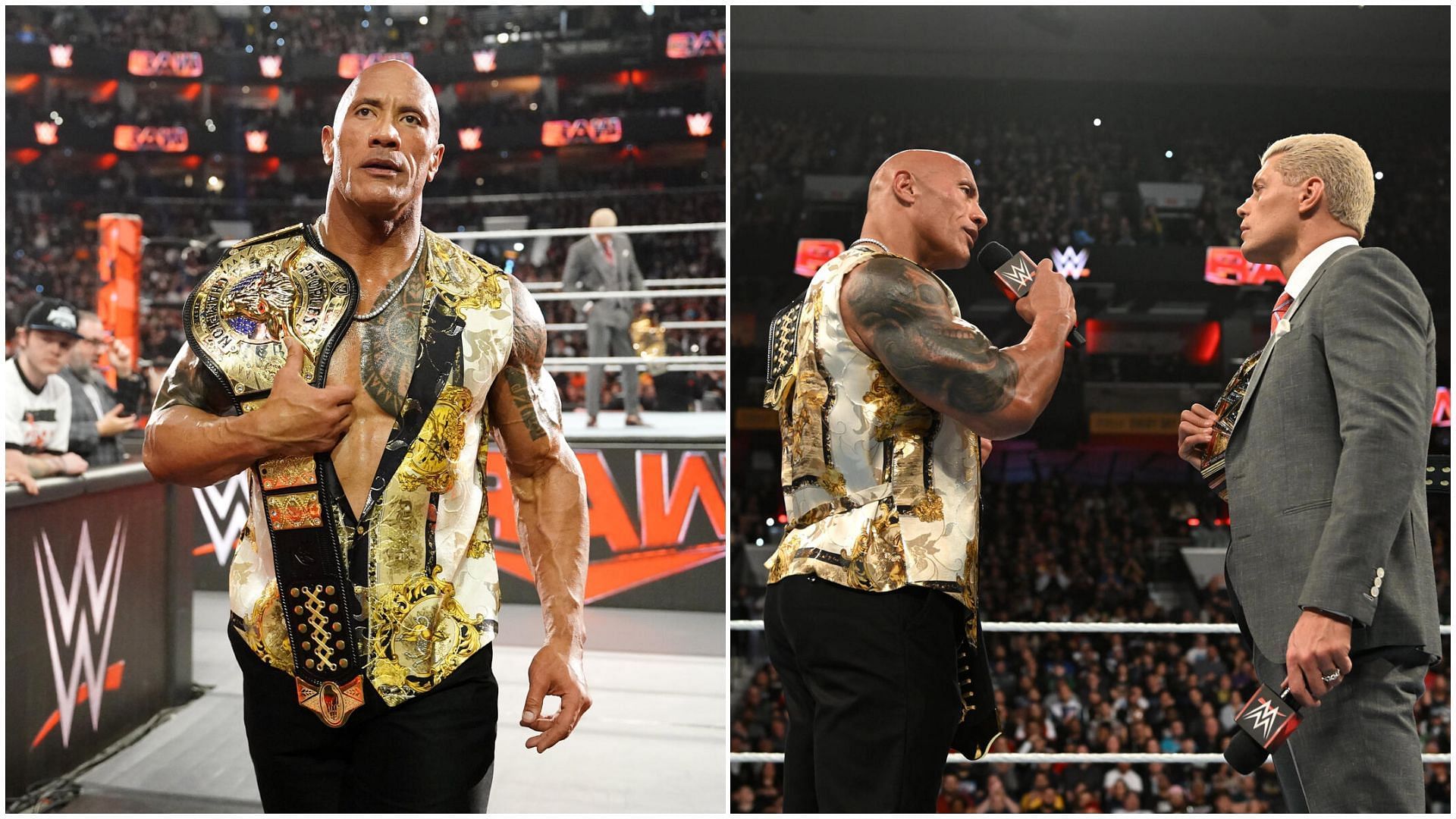 The Rock confronted Cody Rhodes on WWE RAW after WrestleMania.