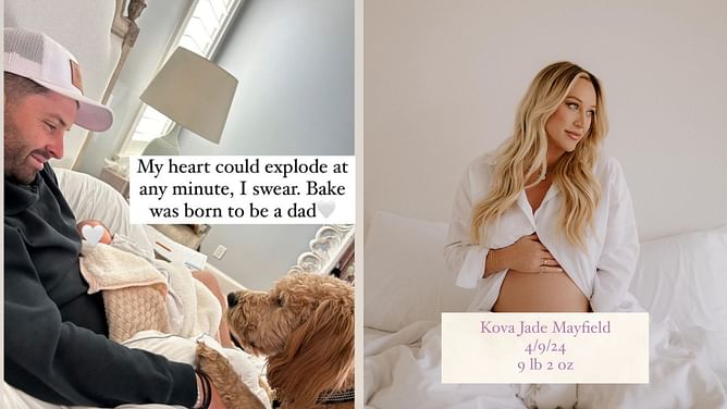 Baker Mayfield and wife Emily welcome first baby girl, Kova Jade Mayfield: "She is everything we prayed for"
