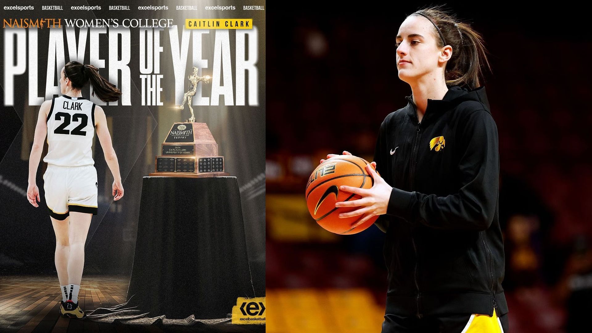 Caitlin Clark is the Naismith Player of the Year