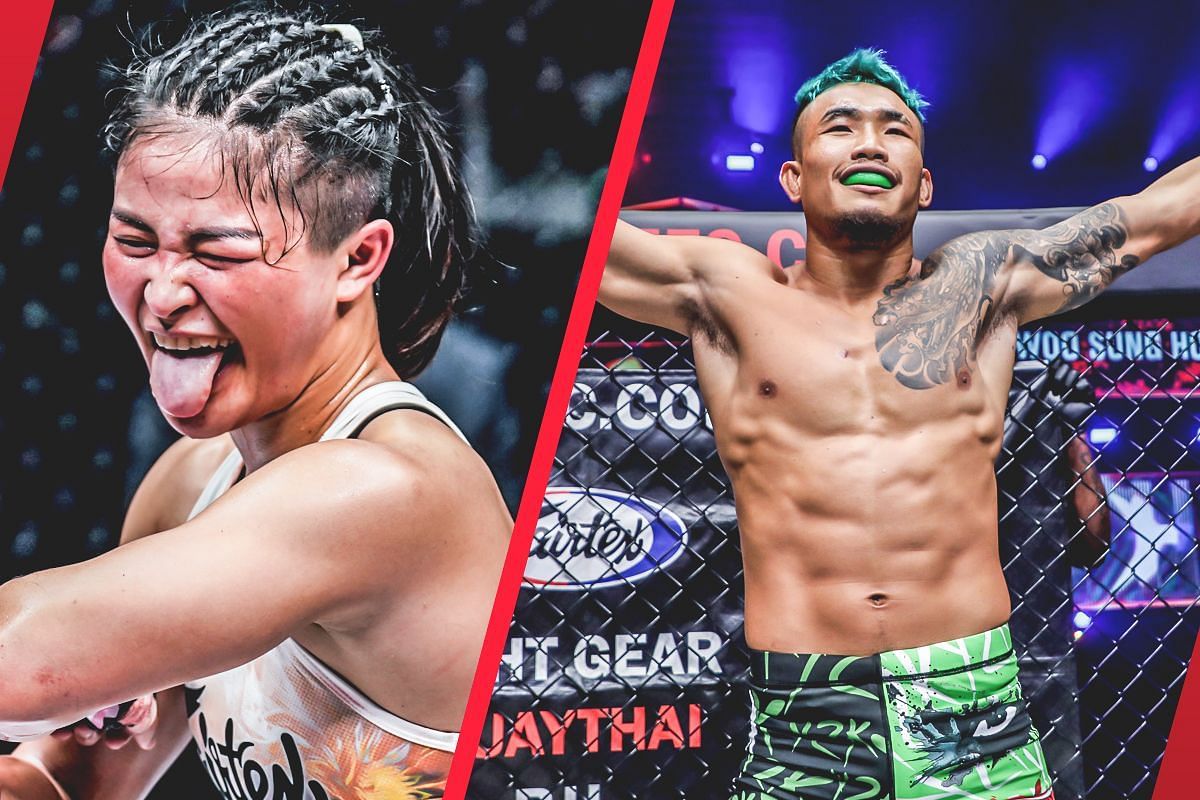 Stamp (left) Yodkaikaew (right) [Photos via: ONE Championship]