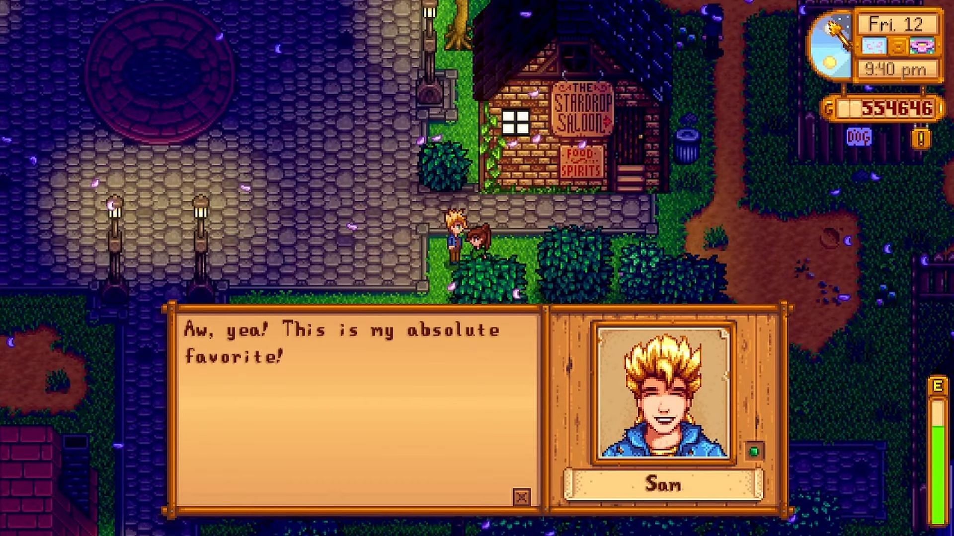 Make sure to gift people or talk to them if you want to take them to the Stardew Valley Flower Dance (Image via ConcernedApe II Cozy Bird Gaming on YouTube)