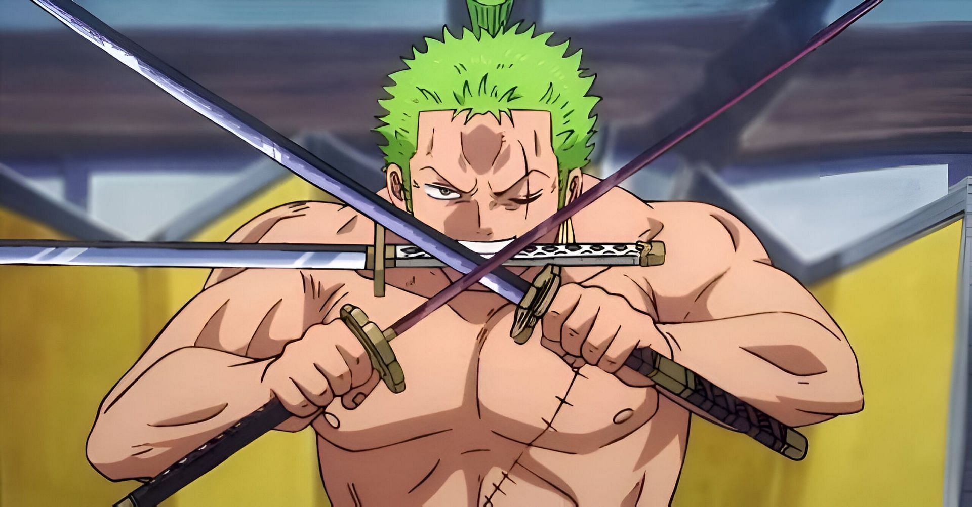 Roronoa Zoro as seen in the anime (Image via Toei Animation)