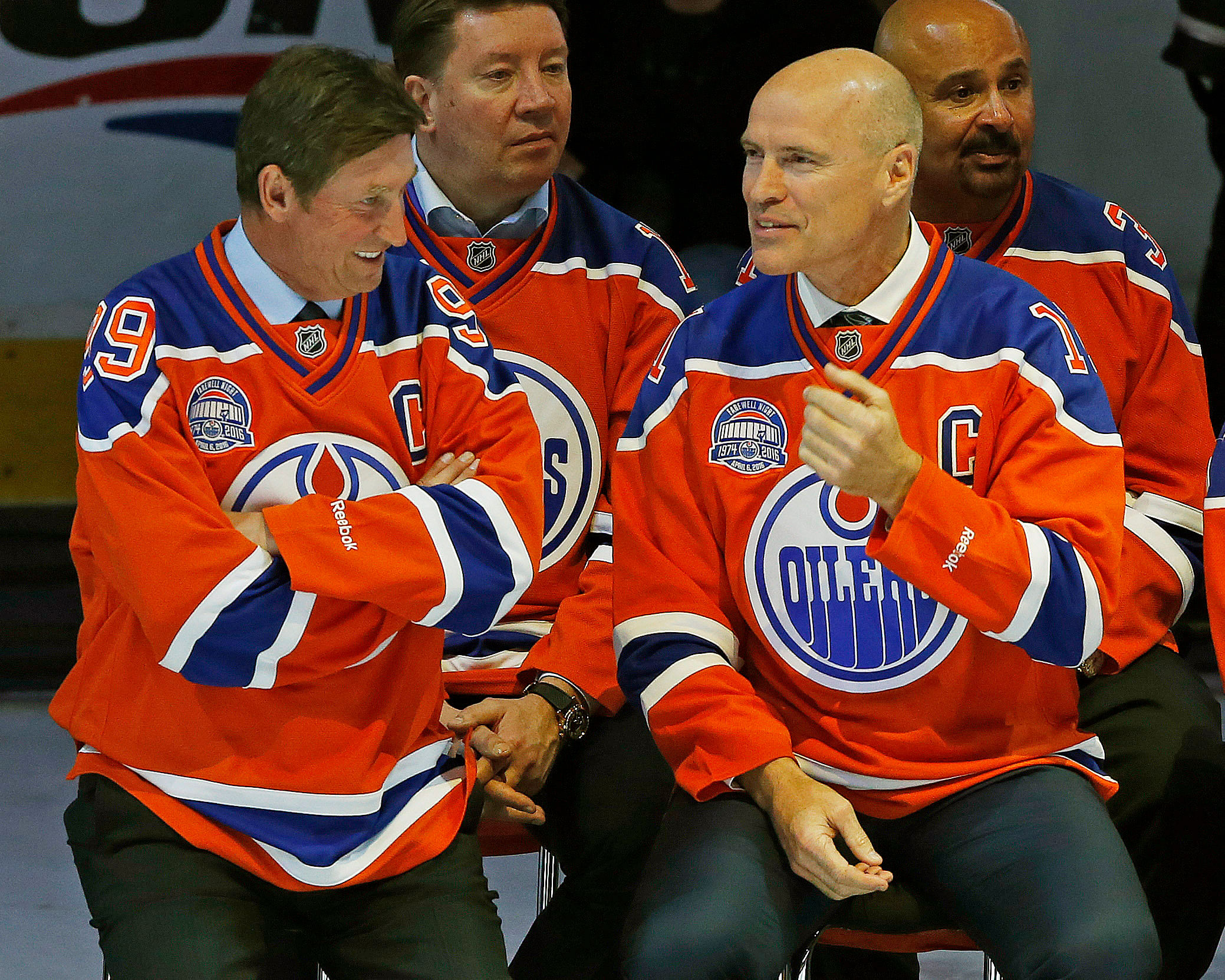 Wayne Gretzky and Mark Messier, Edmonton Oilers
