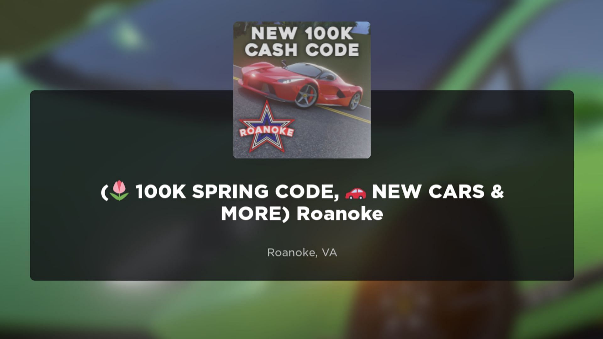 Featured loading screen image of Roanoke