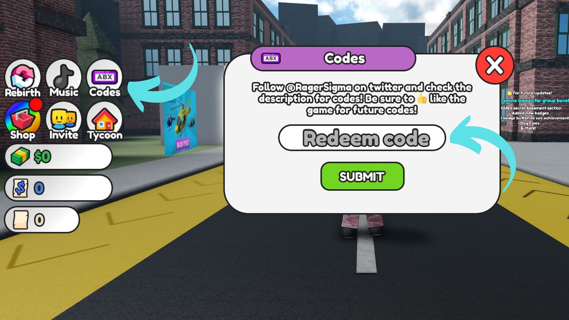 Redeem codes in Become a Painter and Prove Mom Wrong Tycoon (Image via Roblox || Sportskeeda)