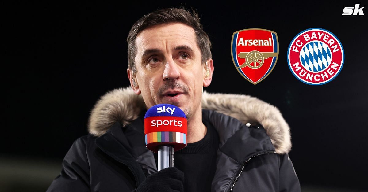 Gary Neville predicted Arsenal vs Bayern Munich 