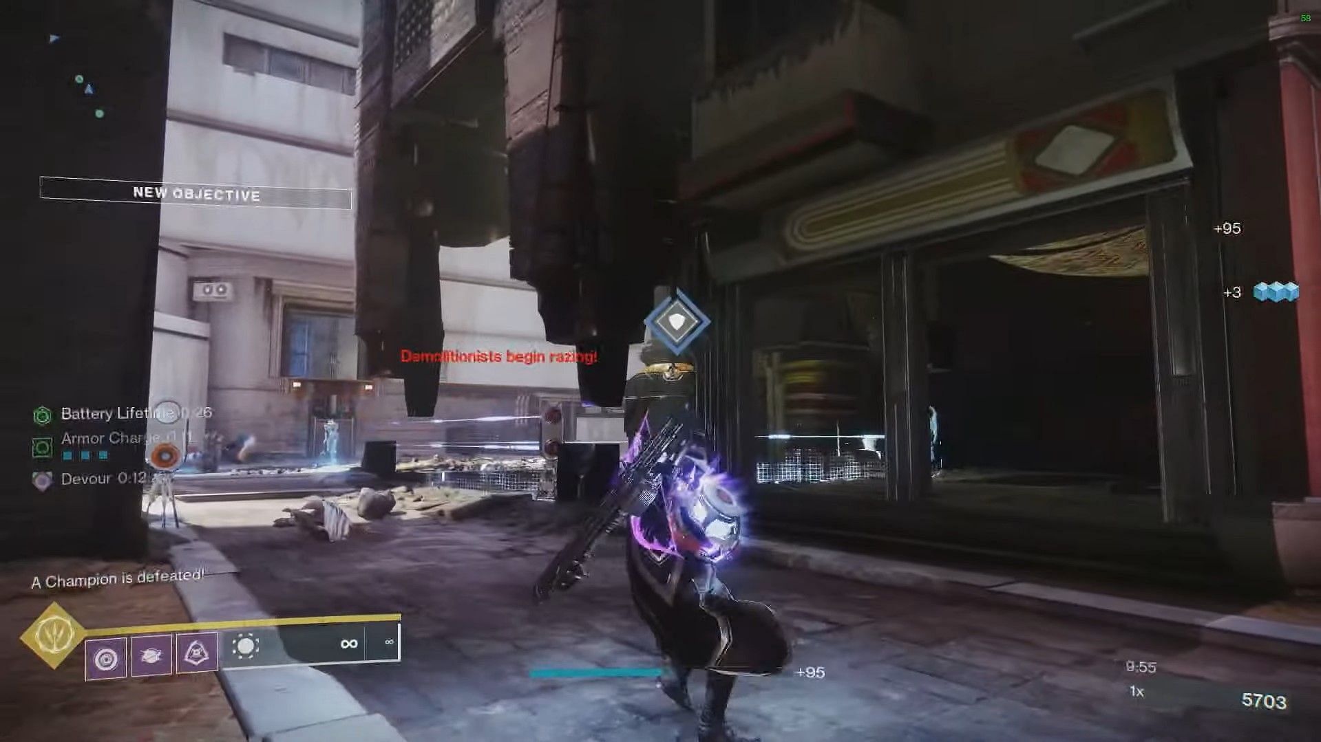 Onslaught activity showcased in Into the Light stream (Image via Bungie)
