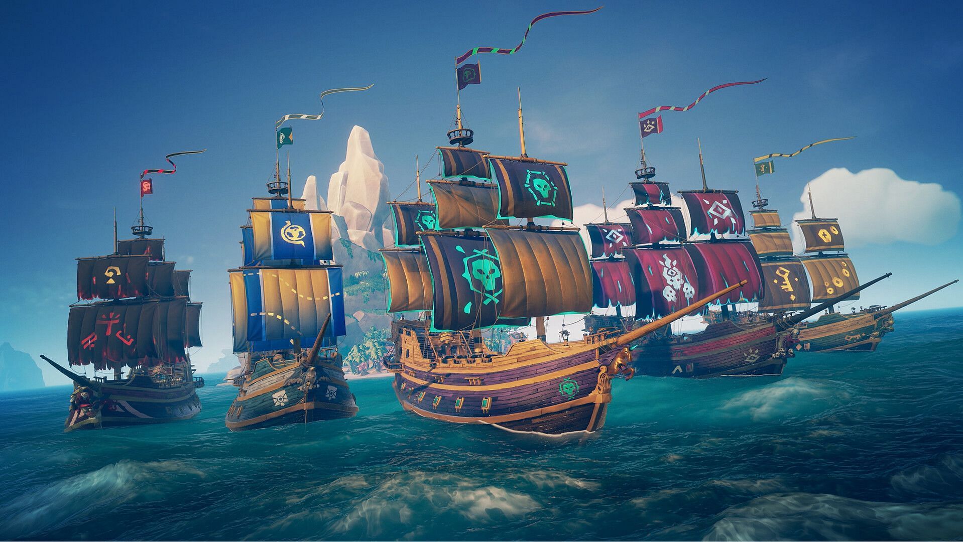 Take on the sea in Sea of Thieves (Image via Xbox)