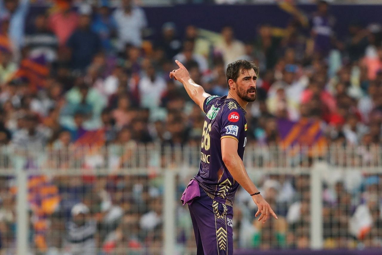 मिचेल स्टार्क केकेआर के लिए सबसे सफल गेंदबाज रहे (Photo Courtesy: BCCI)