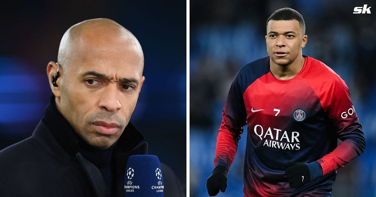Thierry Henry (left) and Kylian Mbappe