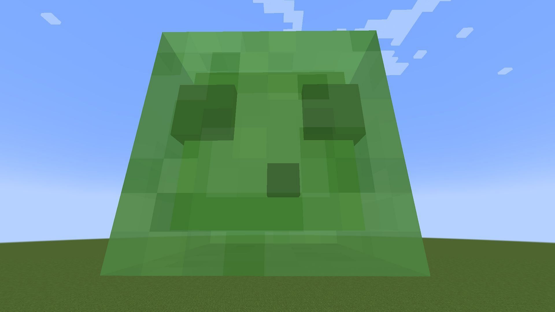 Slimes stay blocky no matter what size they are (Image via Mojang)