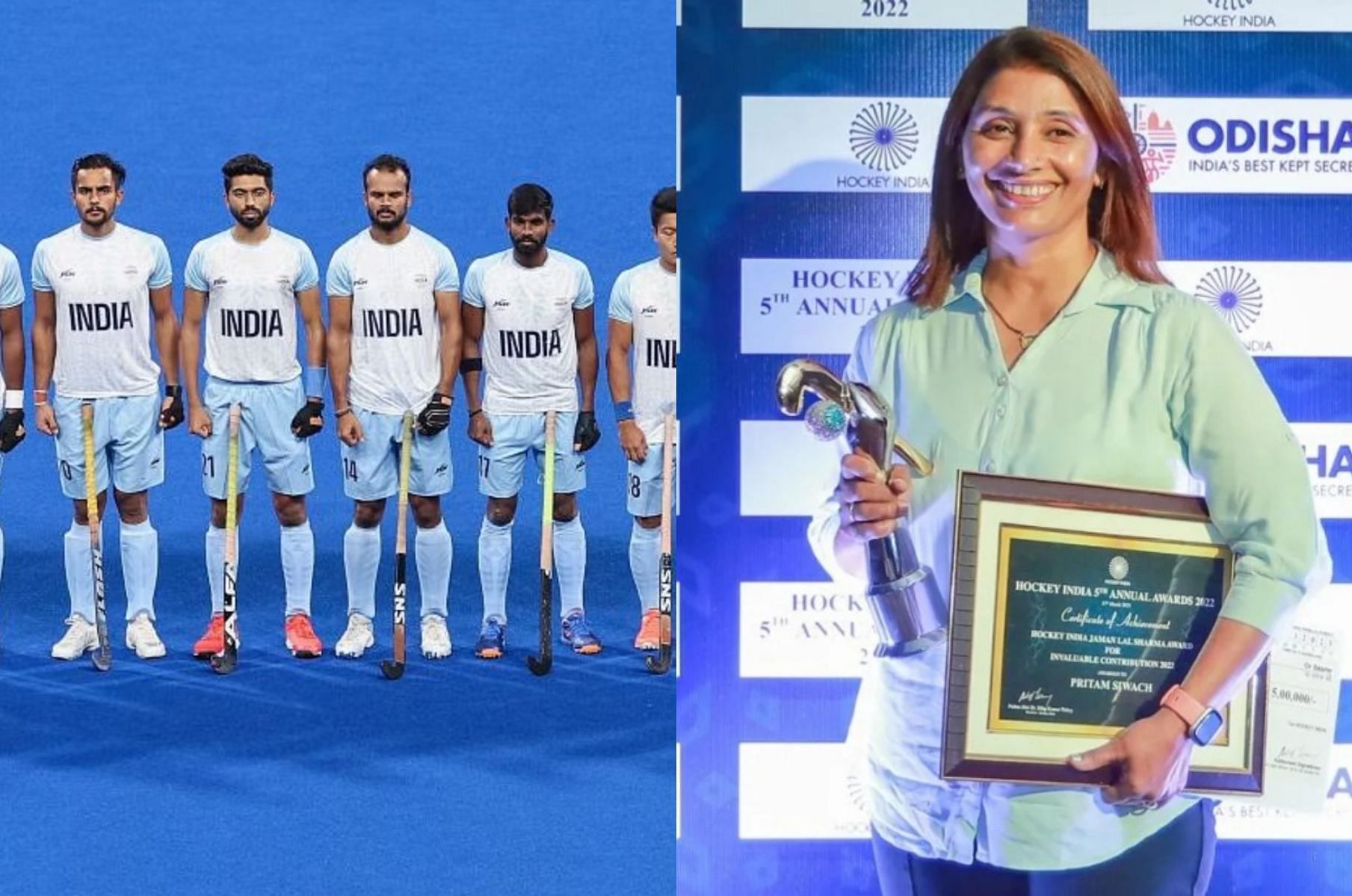 Pritam Rani. (Credit: Getty Images and Hockey India)