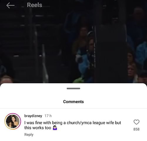 Sheppard's IG comment section