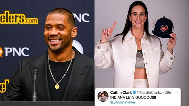 NFL superstar Russell Wilson reacted to Caitlin Clark