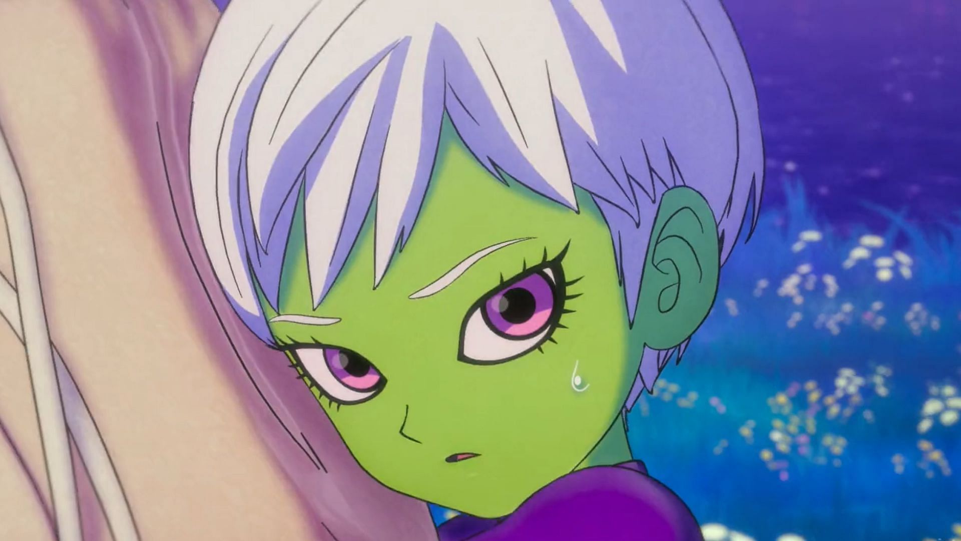 Cheelai as seen in the Dragon Ball Super anime (Image via Toei Animation)