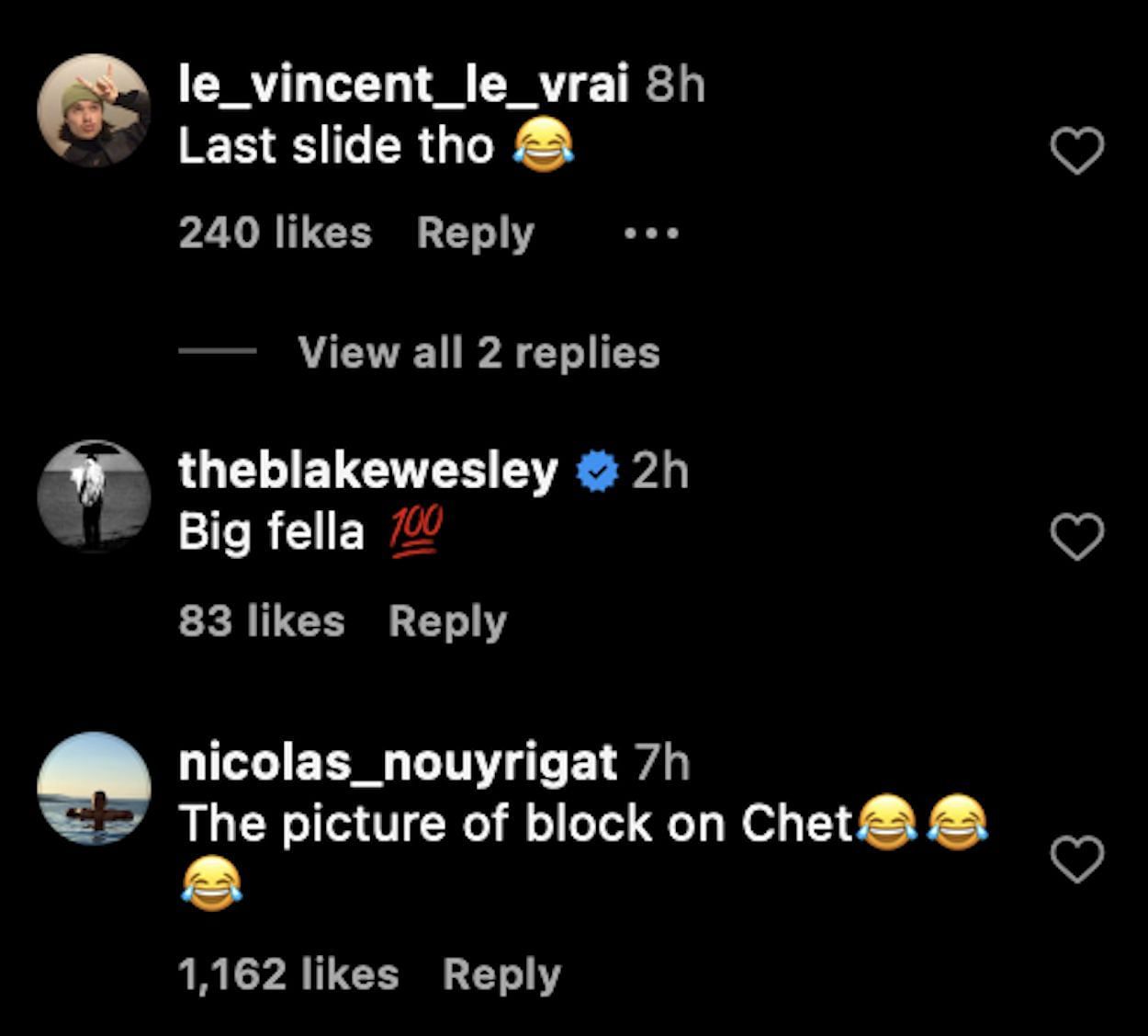 @Wemby - Instagram comments