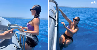Cristiano Ronaldo’s girlfriend Georgina Rodriguez flaunts abs in purple sports bra as she enjoys holiday in Maldives