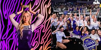 "Best day ever"- Olivia Dunne reacts to LSU securing their first NCAA Gymnastics Championships title