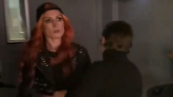 Becky Lynch sends warning to Rhea Ripley after crashing interview