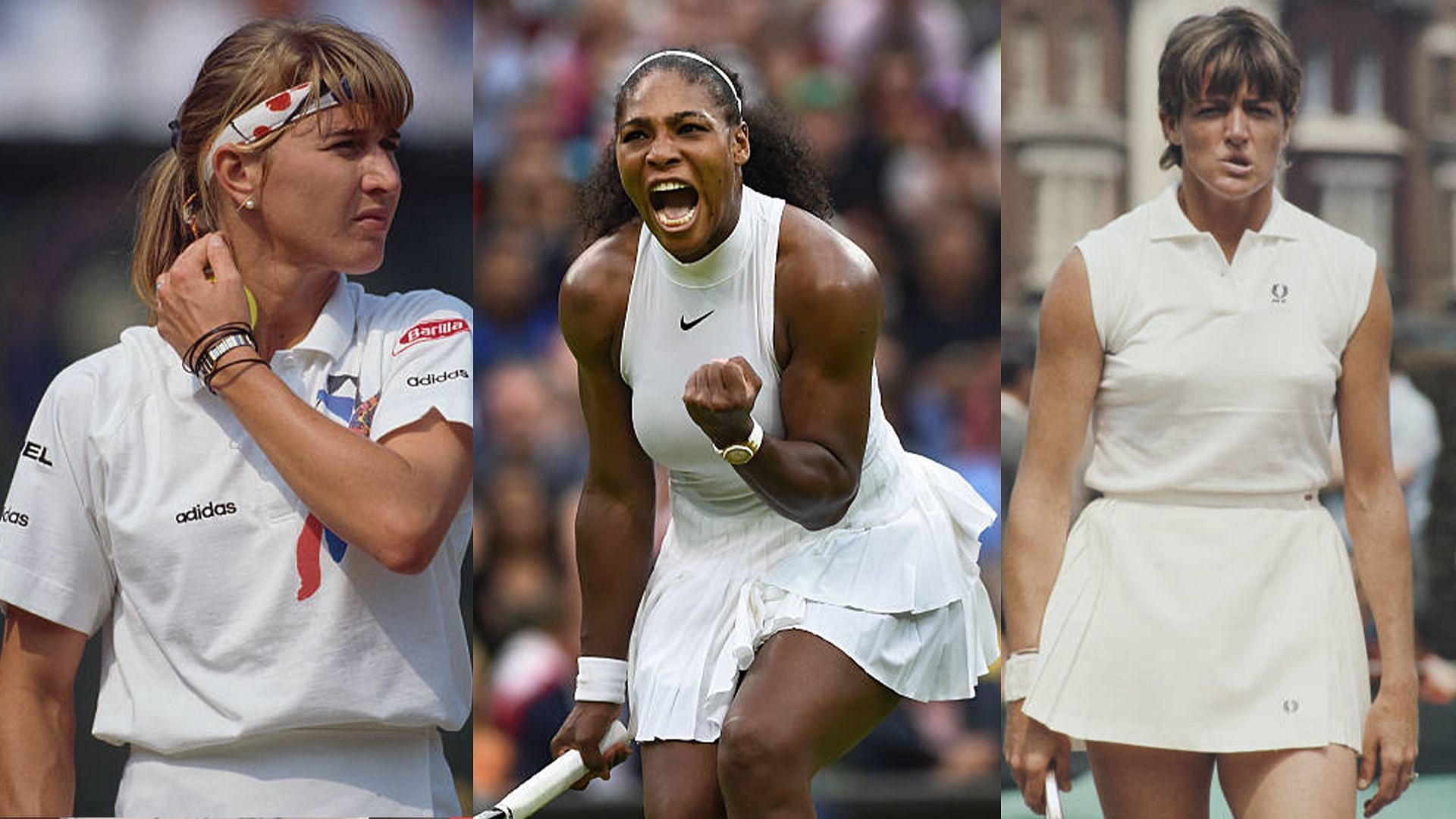 Steffi Graf, Serena Williams and Margaret Court are the three most successful women
