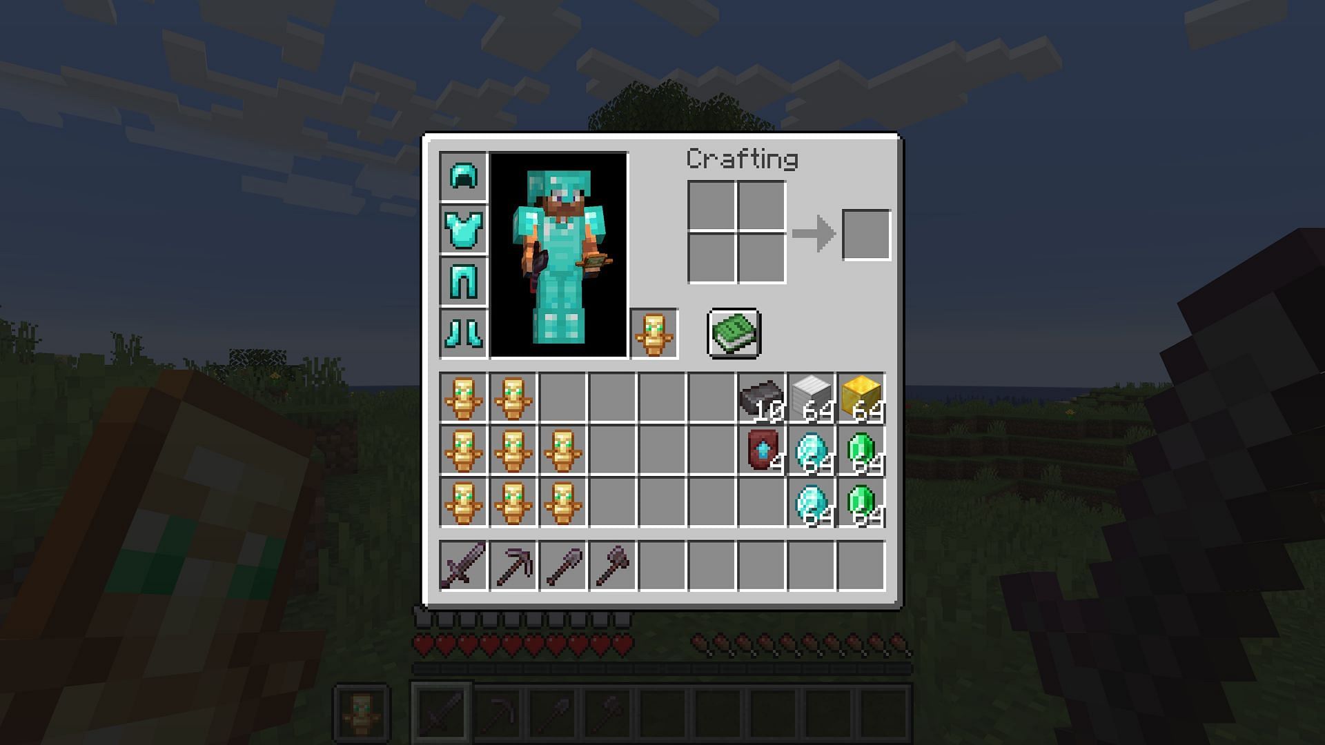 There&#039;s never a need to carry everything around all the time (Image via Mojang)