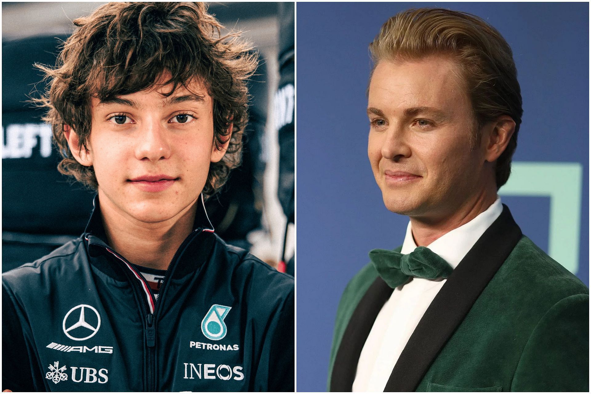 Kimi Antonelli (L) and Nico Rosberg (R) (Collage via Sportskeeda)