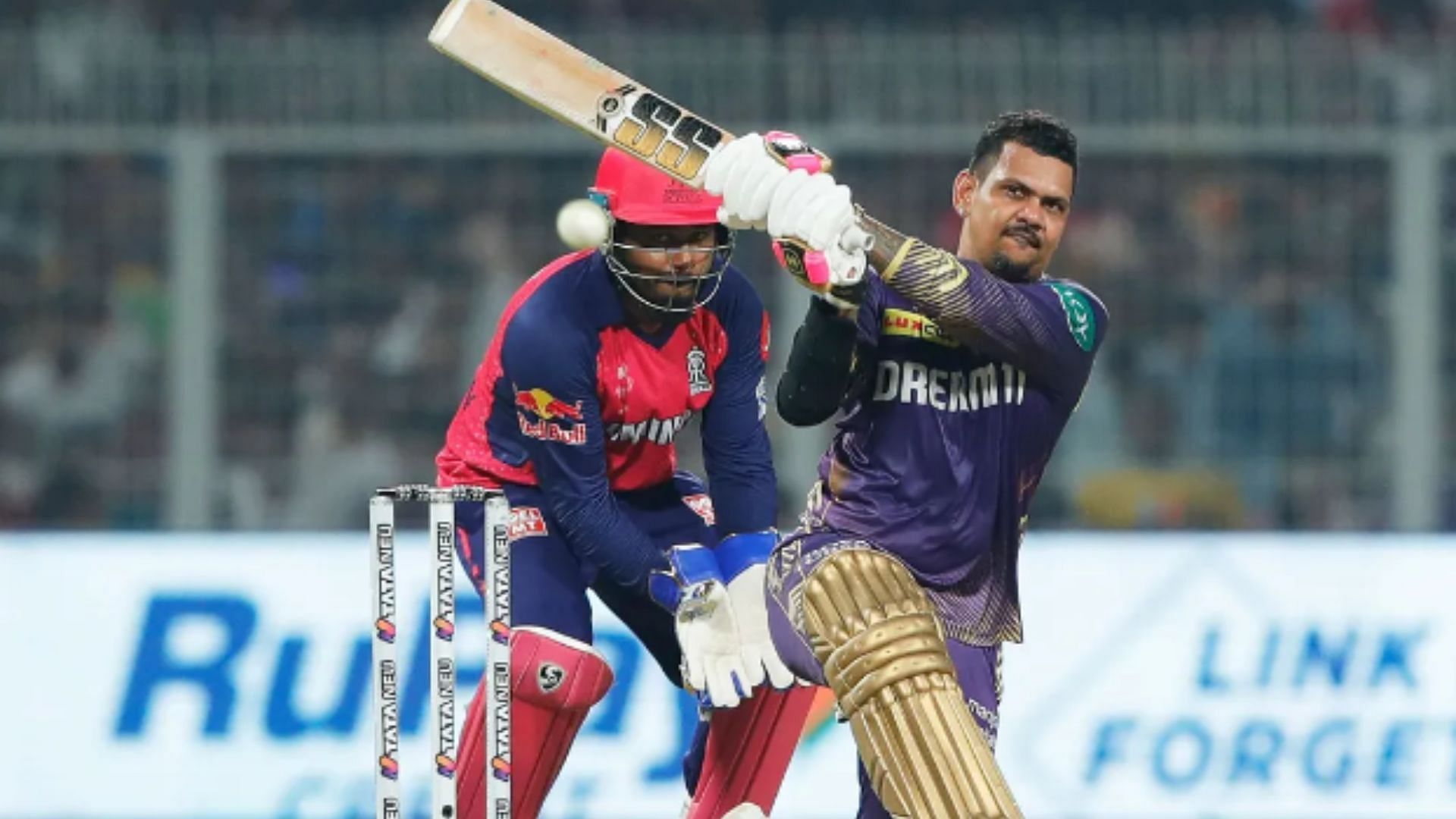 Sunil Narine en route to an incredible century against RR at the Eden Gardens. 