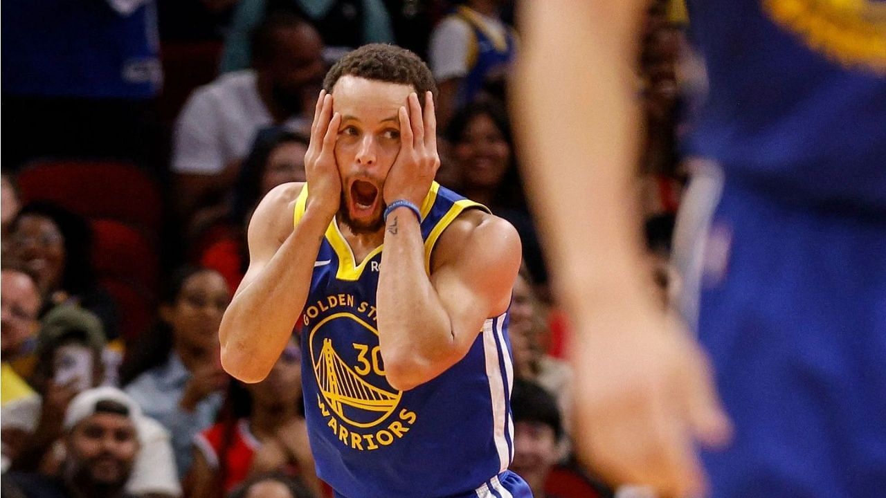 Steph Curry cannot believe what his former Warriors teammate did during the final regular season game.