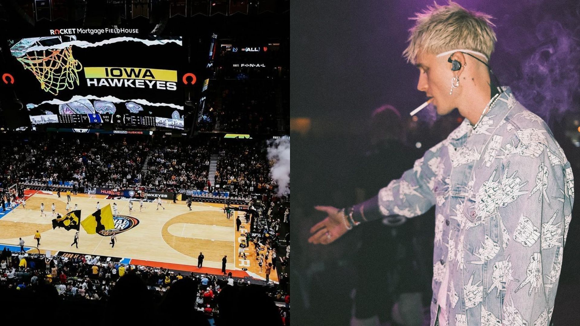 5 celebrities who attended the Iowa vs. UConn game.